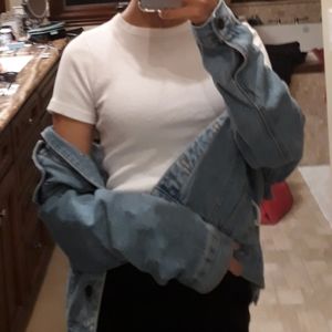 BRAND NEW BRANDY MELLVILE RIBBED WHITE SHIRT